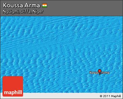 Political Panoramic Map of Koussa Arma