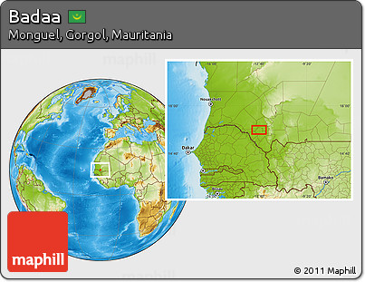 Physical Location Map of Badaa