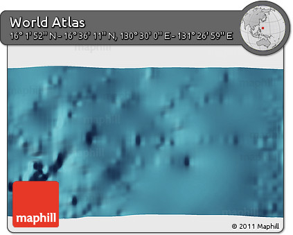 Satellite 3D Map of the Area around 16° 19' 2" N, 130° 58' 29" E