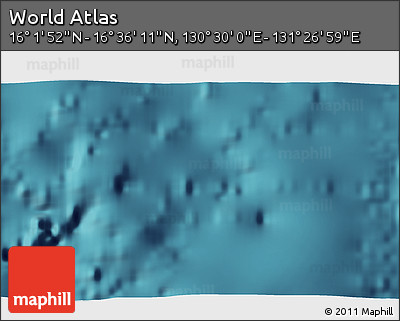 Satellite 3D Map of the Area around 16° 19' 2" N, 130° 58' 29" E