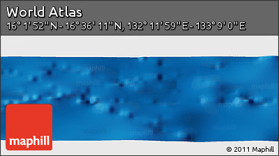 Physical Panoramic Map of the Area around 16° 19' 2" N, 132° 40' 30" E