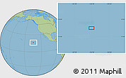 Savanna Style Location Map of the area around 16° 19' 2" N, 134° 13' 29" W