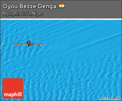 Political 3D Map of Oyou Bezzé Denga