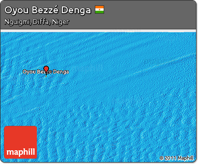 Political 3D Map of Oyou Bezzé Denga