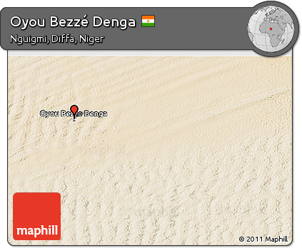 Satellite 3D Map of Oyou Bezzé Denga