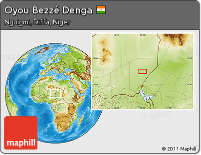 Physical Location Map of Oyou Bezzé Denga