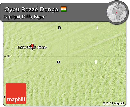 Physical Map of Oyou Bezzé Denga