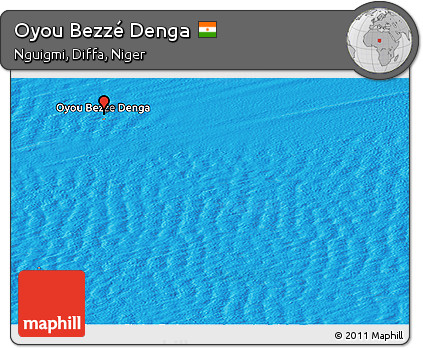 Political Panoramic Map of Oyou Bezzé Denga