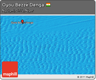 Political Panoramic Map of Oyou Bezzé Denga