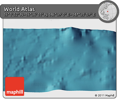 Satellite 3D Map of the Area around 16° 19' 2" N, 147° 7' 30" E