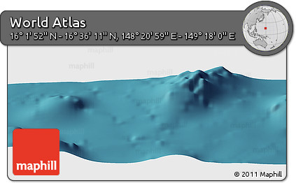 Satellite Panoramic Map of the Area around 16° 19' 2" N, 148° 49' 29" E