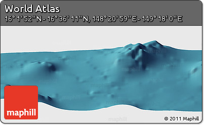 Satellite Panoramic Map of the Area around 16° 19' 2" N, 148° 49' 29" E