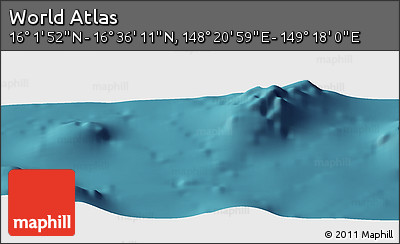 Satellite Panoramic Map of the Area around 16° 19' 2" N, 148° 49' 29" E