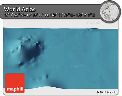 Satellite 3D Map of the Area around 16° 19' 2" N, 149° 40' 30" E