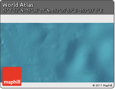 Satellite 3D Map of the Area around 16° 19' 2" N, 153° 4' 29" E