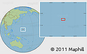 Savanna Style Location Map of the area around 16° 19' 2" N, 153° 4' 29" E