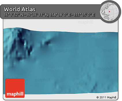 Satellite 3D Map of the Area around 16° 19' 2" N, 154° 46' 30" E