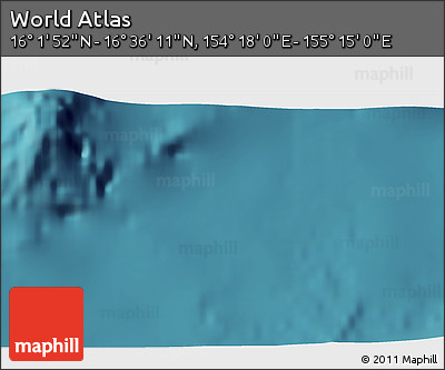 Satellite 3D Map of the Area around 16° 19' 2" N, 154° 46' 30" E