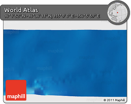 Physical 3D Map of the Area around 16° 19' 2" N, 155° 37' 30" E