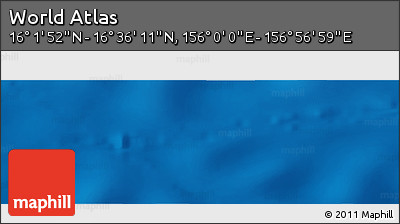 Physical Panoramic Map of the Area around 16° 19' 2" N, 156° 28' 29" E
