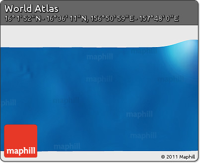Physical 3D Map of the Area around 16° 19' 2" N, 157° 19' 29" E