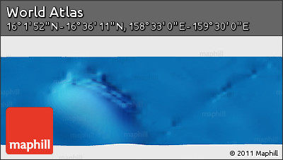 Physical Panoramic Map of the Area around 16° 19' 2" N, 159° 1' 30" E