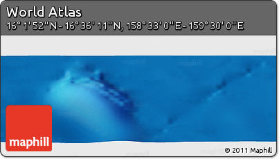 Physical Panoramic Map of the Area around 16° 19' 2" N, 159° 1' 30" E