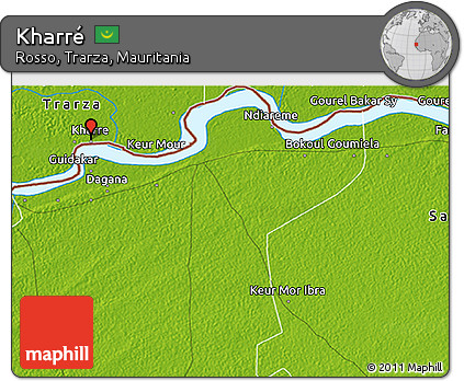 Physical 3D Map of Kharré