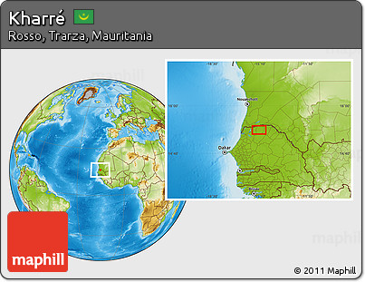 Physical Location Map of Kharré