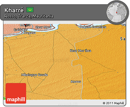 Political Panoramic Map of Kharré