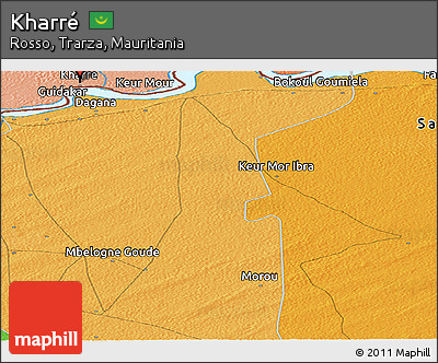 Political Panoramic Map of Kharré