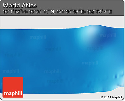 Physical 3D Map of the Area around 16° 19' 2" N, 162° 25' 30" E