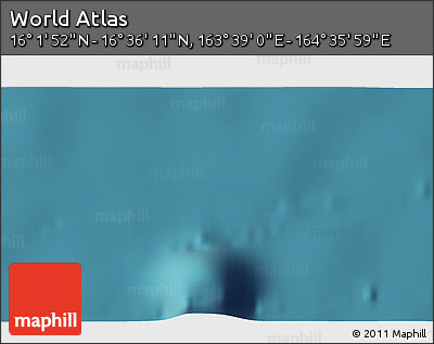 Satellite 3D Map of the Area around 16° 19' 2" N, 164° 7' 30" E