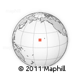 Outline Map of the Area around 16° 19' 2" N, 165° 40' 30" W, rectangular outline