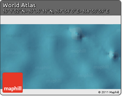 Satellite 3D Map of the Area around 16° 19' 2" N, 168° 22' 30" E