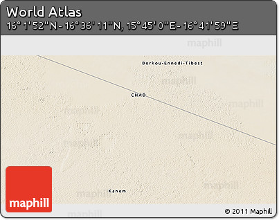 Satellite 3D Map of the Area around 16° 19' 2" N, 16° 13' 30" E