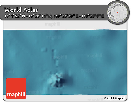 Satellite 3D Map of the Area around 16° 19' 2" N, 170° 4' 29" E