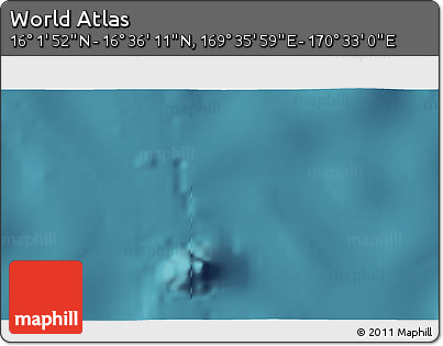 Satellite 3D Map of the Area around 16° 19' 2" N, 170° 4' 29" E