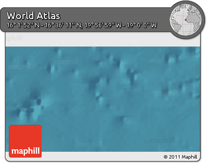 Satellite 3D Map of the Area around 16° 19' 2" N, 19° 28' 30" W