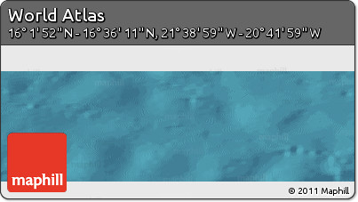 Satellite Panoramic Map of the Area around 16° 19' 2" N, 21° 10' 29" W