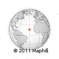 Outline Map of the Area around 16° 19' 2" N, 29° 40' 29" W, rectangular outline