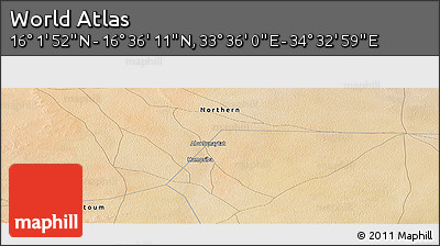 Satellite Panoramic Map of the Area around 16° 19' 2" N, 34° 4' 30" E