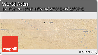 Satellite Panoramic Map of the Area around 16° 19' 2" N, 34° 55' 29" E