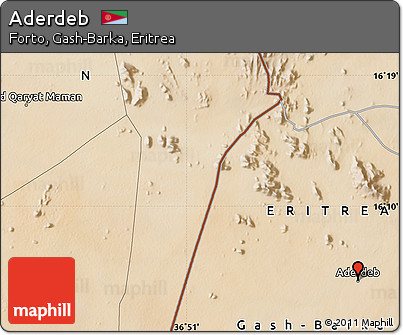 Satellite Map of Aderdeb