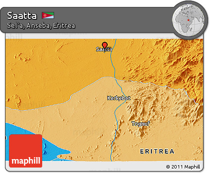 Political Panoramic Map of Saatta