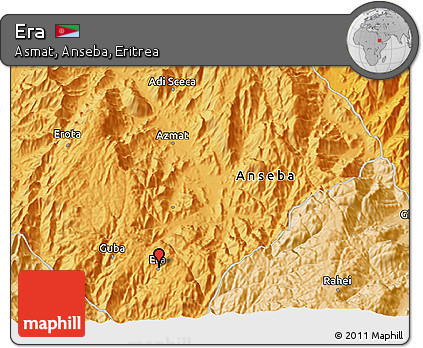 Political 3D Map of Era