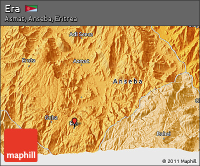 Political 3D Map of Era