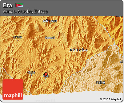 Political 3D Map of Era