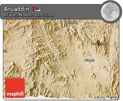 Satellite 3D Map of Aruaddin