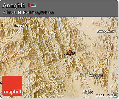 Satellite 3D Map of Anaghit